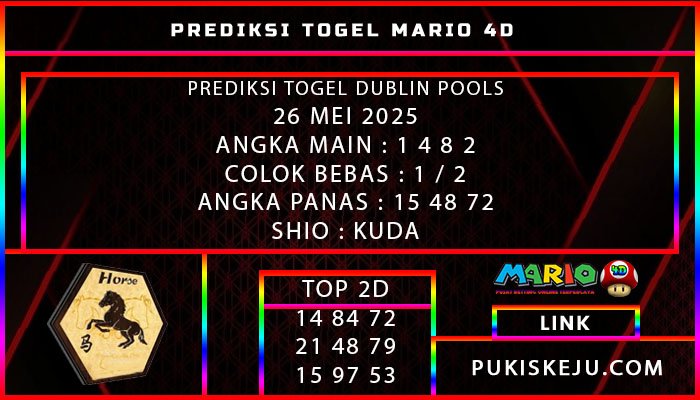 PREDIKSI TOGEL DUBLIN 26 MEI 2025
