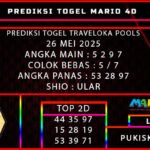 PREDIKSI TOGEL TRAVELOKA 26 MEI 2025