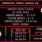 PREDIKSI TOGEL DUBLIN 22 JUNI 2025