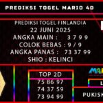 PREDIKSI TOGEL FINLANDIA 22 JUNI 2025