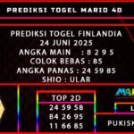 PREDIKSI TOGEL FINLANDIA 24 JUNI 2025