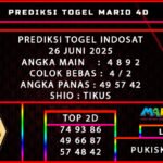 PREDIKSI TOGEL INDOSAT 26 JUNI 2025