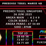 PREDIKSI TOGEL SINGAPORE 26 JUNI 2025