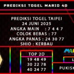 PREDIKSI TOGEL TAIPEI 24 JUNI 2025