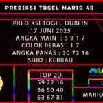 PREDIKSI TOGEL DUBLIN 17 JUNI 2025