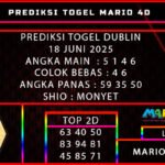 PREDIKSI TOGEL DUBLIN 18 JUNI 2025