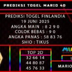 PREDIKSI TOGEL FINLANDIA 19 JUNI 2025