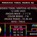 PREDIKSI TOGEL SENTOSA 4D POOLS 12 JUNI 2025