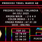 PREDIKSI TOGEL FINLANDIA 04 JULI 2025