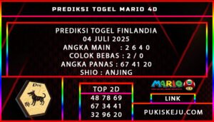 PREDIKSI TOGEL FINLANDIA 04 JULI 2025