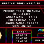 PREDIKSI TOGEL FINLANDIA 06 JULI 2025