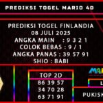 PREDIKSI TOGEL FINLANDIA 08 JULI 2025