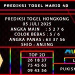 PREDIKSI TOGEL HONGKONG 05 JULI 2025
