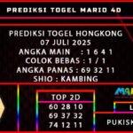 PREDIKSI TOGEL HONGKONG 07 JULI 2025