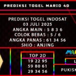 PREDIKSI TOGEL INDOSAT 03 JULI 2025