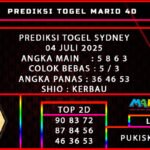 PREDIKSI TOGEL SYDNEY 04 JULI 2025