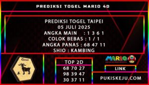 PREDIKSI TOGEL TAIPEI 05 JULI 2025