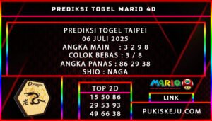 PREDIKSI TOGEL TAIPEI 06 JULI 2025