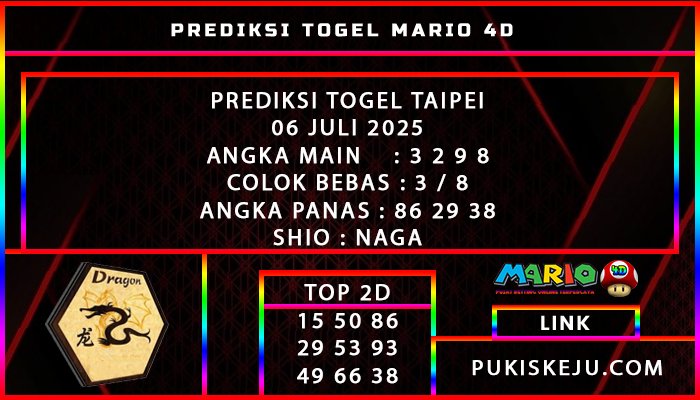 PREDIKSI TOGEL TAIPEI 06 JULI 2025