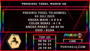 PREDIKSI TOGEL TELKOMSEL 03 JULI 2025
