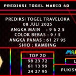PREDIKSI TOGEL TRAVELOKA 08 JULI 2025